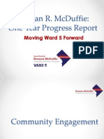 Ward 5 One Year Progress Report