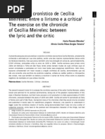 O exercício cronístico de Cecília Meireles