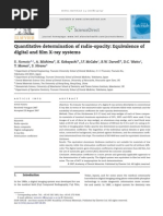 Quantitative Determination of Radio-Opacity Equivalence of Digital and Film X-Ray Systems