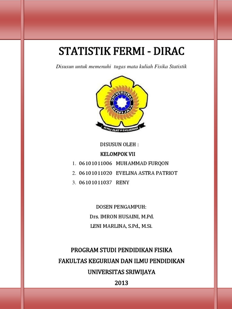 Contoh Soal Fisika Statistik