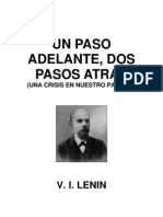 Ulianov V I Lenin Un Paso Adelante Dos Pasos Atras 1904 PDF