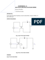 13 - Half Wave Rectifier