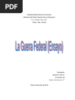 La Guerra Federal (Ensayo)