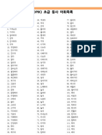 TOPIK (Test of Proficiency in Korean) Elementary Verbs List