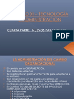 UNIDAD XI – TECNOLOGÍA Y ADMINISTRACION