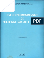 I Corso - Esercizi Progressivi Di Solfeggi Parlati E Cantati - Nerina Poltronieri