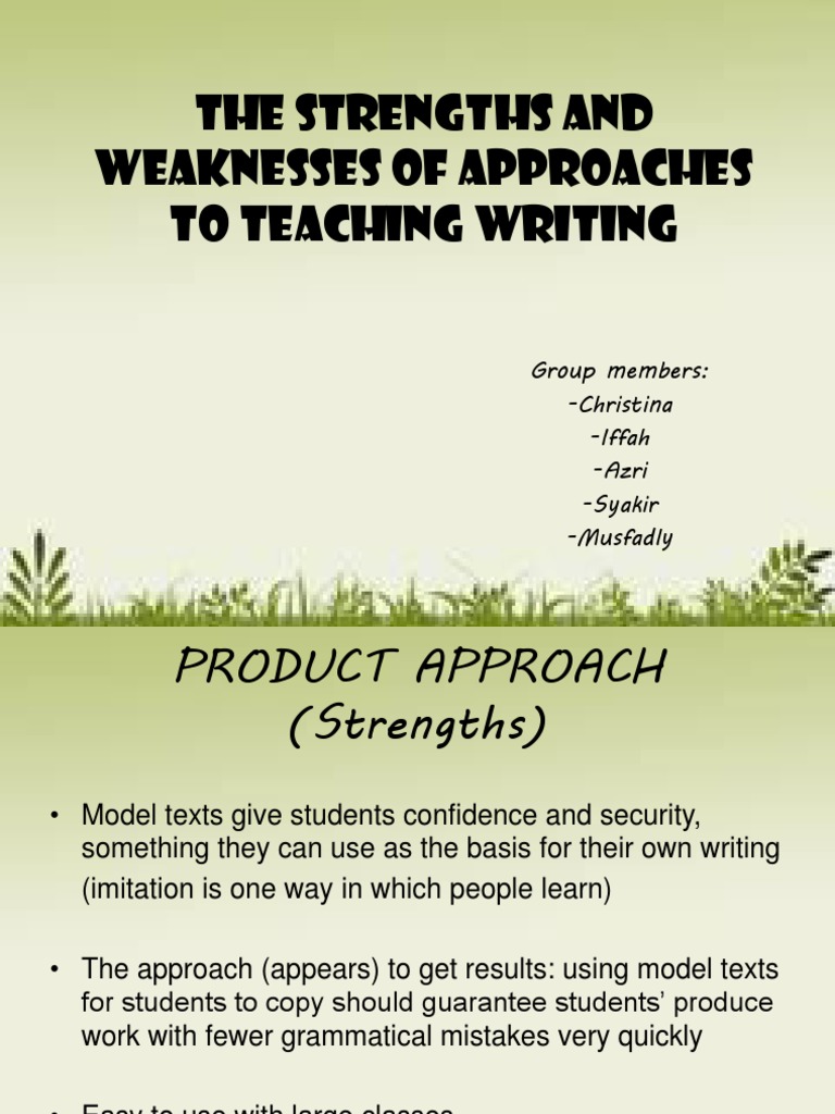 Strengths and weaknesses essay sample picture