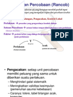 Pengantar Perancangan Percobaan Untuk Stk511