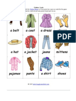Clothes Cards Easy