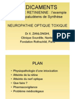 Toxicité Rétinienne L'exemple Des APS