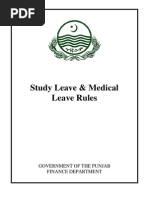 Study Leave and Medical Leave Rules Punjab Government