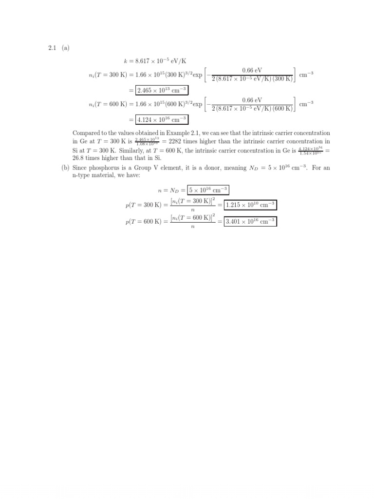47395549 Fundamental of MIcroelectronics Bahzad Razavi Chapter 2 Solution  Manual | Doping (Semiconductor) | Physics & Mathematics