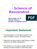 The Science of Resveratrol: Mark Lange, Ph. D. Market America Director of Quality Control