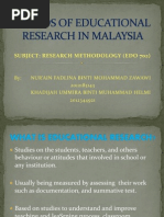 Presentation: Trends of Educational Research in Malaysia