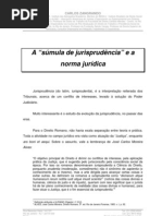 Artigo - A súmula de jurisprudência e a norma jurídica