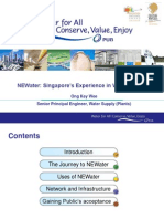NEWater - Singapore's Experience in Water Reuse v1 - SNR PE Ong Key Wee
