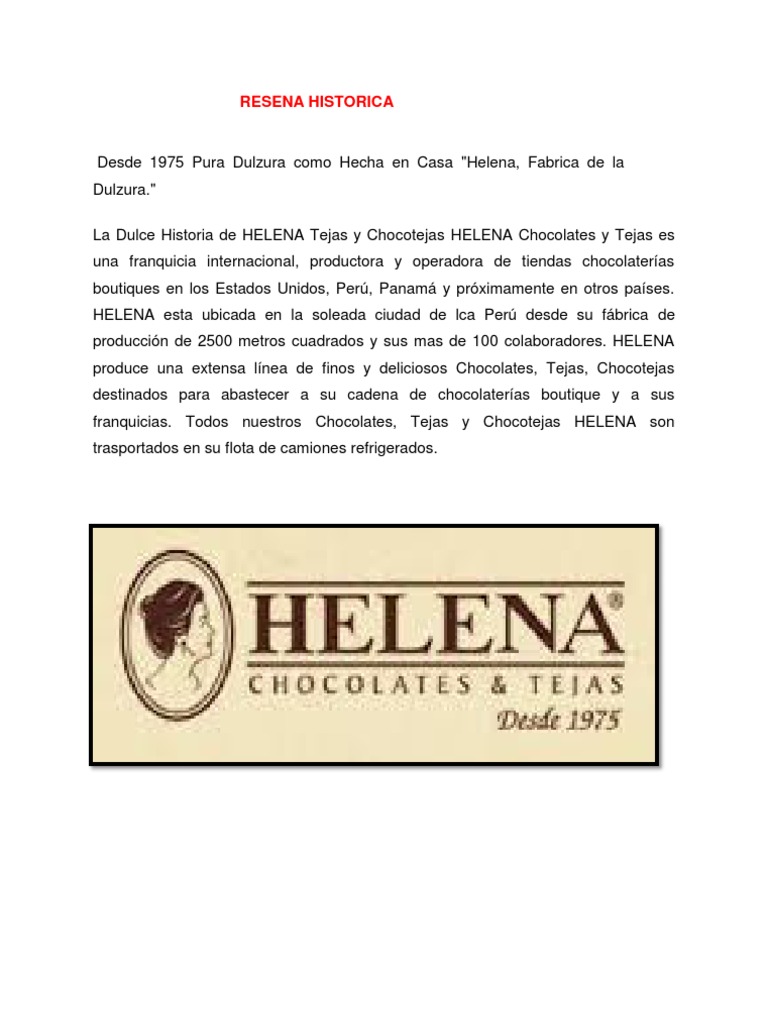 Total 64+ imagen chocolates helena historia Viaterra.mx