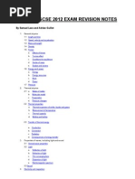 IGCSE Physics Exam Revision Notes