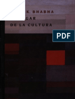 Bhabha Homi El Lugar de La Cultura