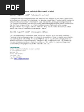 Free Geneva Institute 2 DayTraining