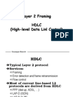 Layer 2 Framing HDLC (High-Level Data Linl Control) : Giuseppe Bianchi