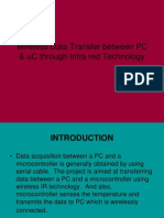 Wireless Data Transfer Between PC & Uc Through Infra Red Technology