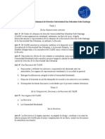 Estatuto Centro de Alumnos de Derecho Universidad San Sebastián Sede Santiago PDF