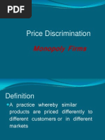 Price Discrimination: Monopoly Firms