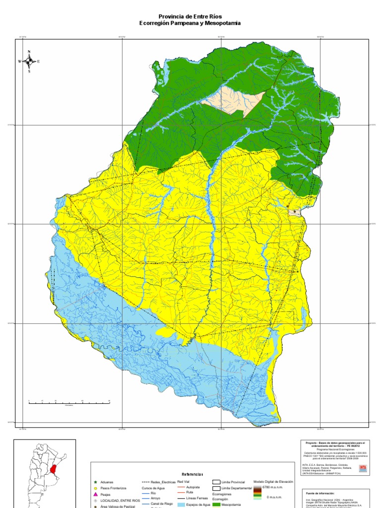 Mapa de Ecorregiones de Entre Ríos | PDF