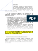 Trabajadores Culturales y Proteccion Familiar