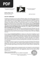 Arduf Military Communique No 12