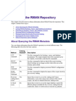 About Querying The RMAN Metadata