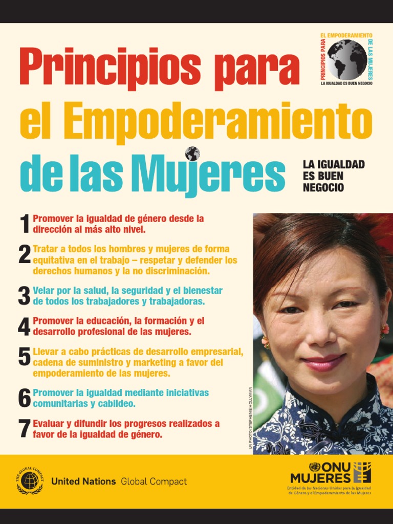 Principios para El Empoderamiento de Las Mujeres | PDF | Igualdad de ...