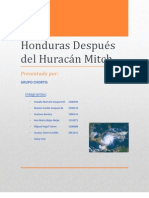 Honduras Después del Huracán Mitch