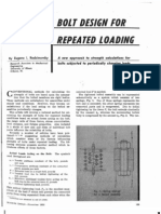 Bolt Design For Repeated Loading