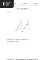 Straight Lines, Coordinate Geometry Revision Notes From A-Level Maths Tutor