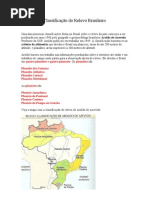 Classificação do Relevo Brasileiro