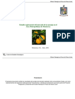Estudio Exploratorio Del Mercado de La Naranja en El Área Metropolitana de Monterrey