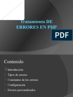 Tratamiento de Errores en PHP