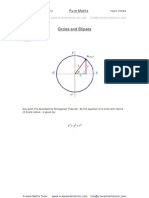 Circles and Ellipses, Coordinate Geometry Revision Notes From A-Level Maths Tutor