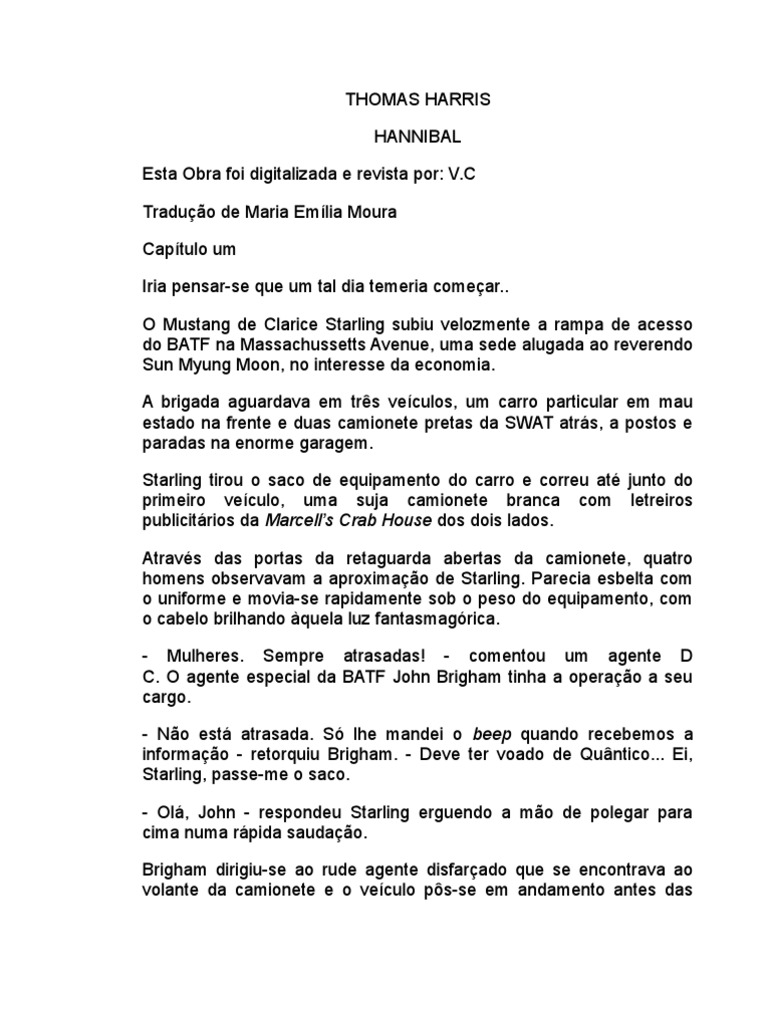 Hannibal | PDF | Departamento Federal de Investigação (FBI) | Governo  Americano, image size:768x1024