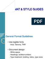 Format & Style Guidelines