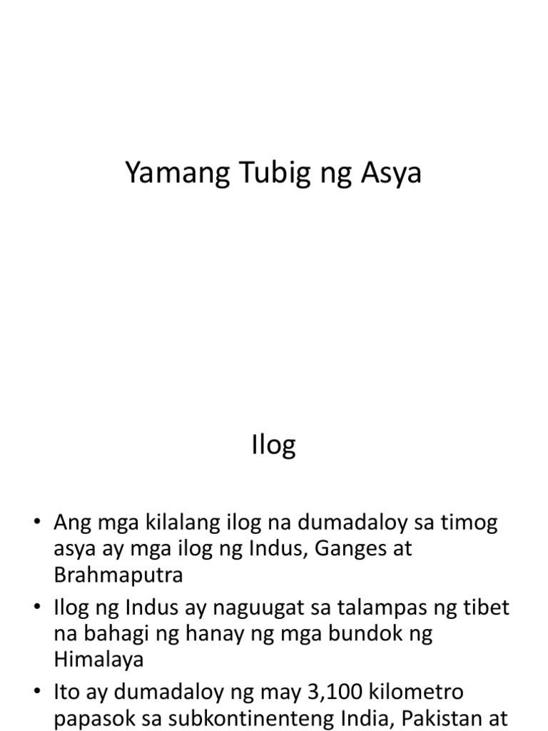 Yamang Tubig NG Asya PDF
