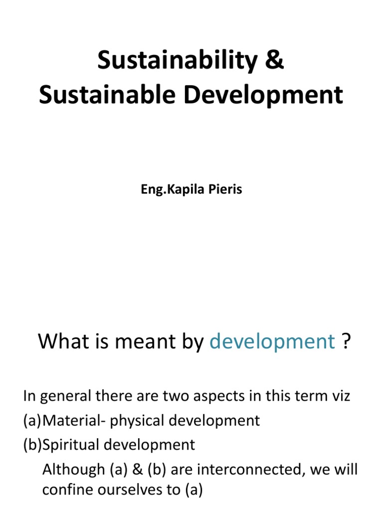 Understanding Sustainable Development Limits | PDF | Resource Depletion ...