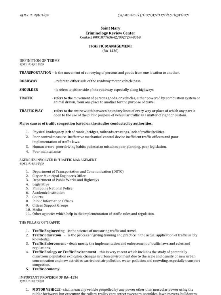 Traffic Management | PDF