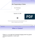 Scientific Programming in Python