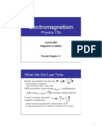 Electromagnetism: Physics 15b