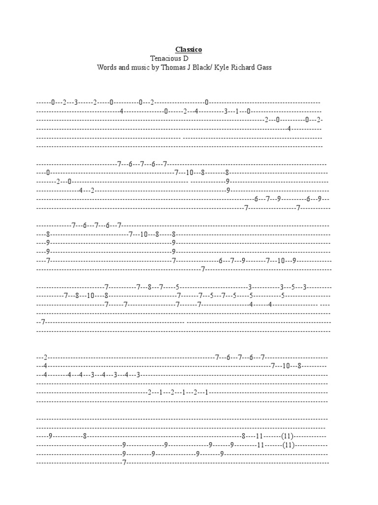 Destiny Tab By Tenacious D @ Ultimate-Guitar.Com – DQUSC