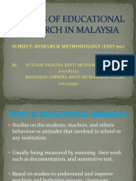 Trends of Educational Research in Malaysia