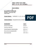 PlantSafe 9-3-27-2.5 + 0.5%B2O3 MSDS